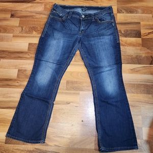 silver jeans